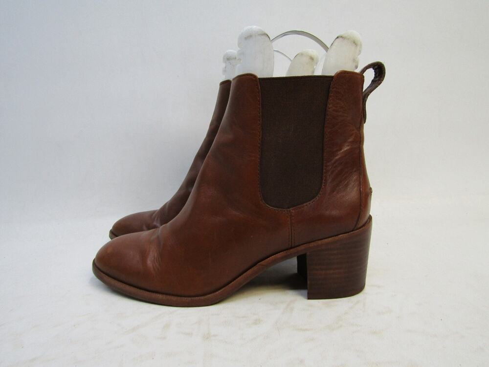 MADEWELL Womens Size 9 M Brown Leather Chelsea Ankle Fashion Boots Bootie